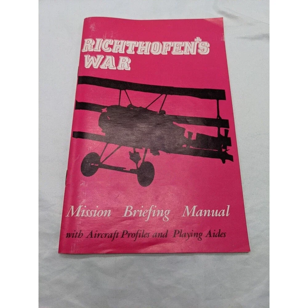 Vintage Avalon Hill Richthofens War The Air War 1916-1918 Bookcase Board Game